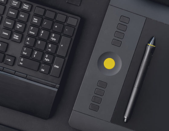 keyboard and design pen